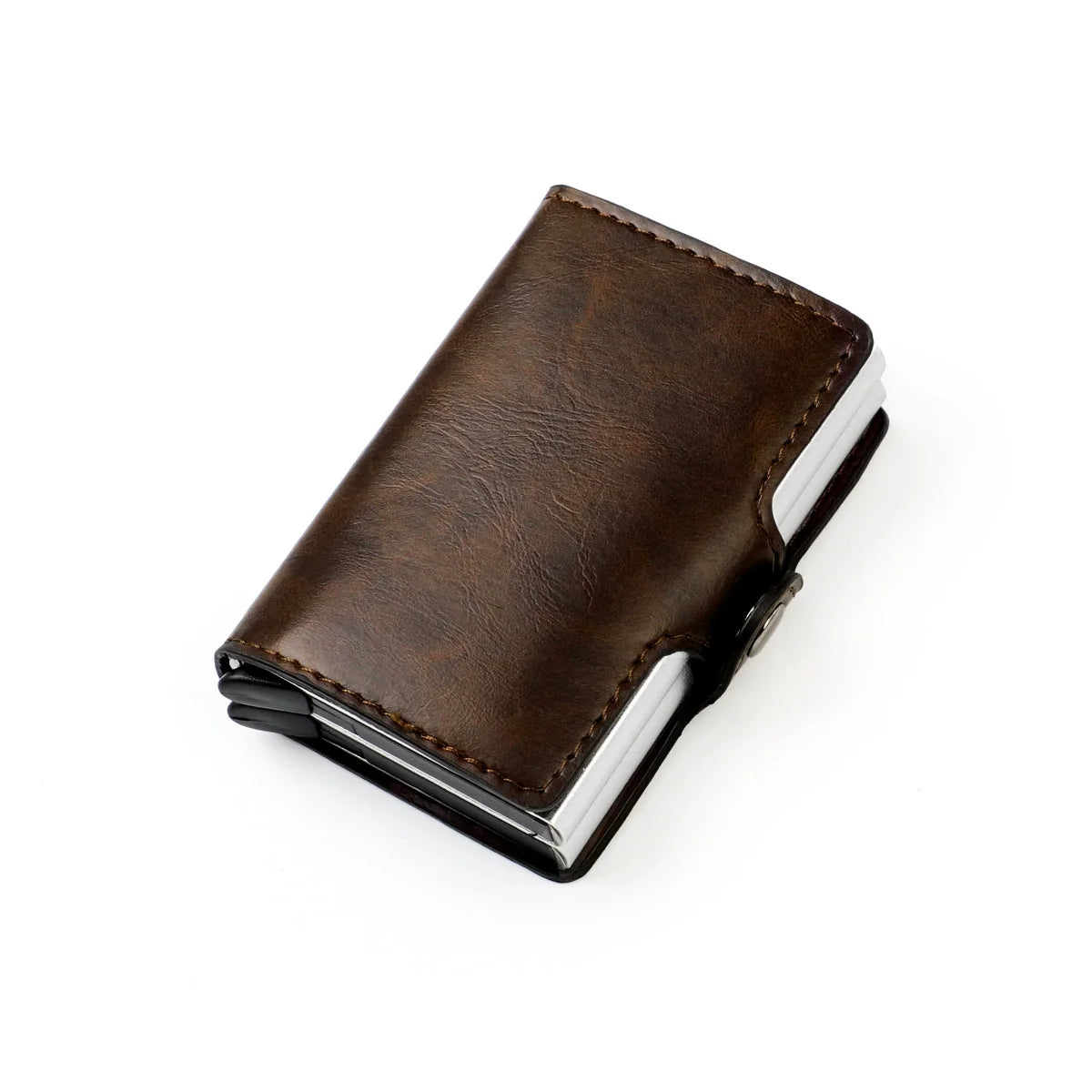 Pop-Up Aluminum Metal RFID Blocking Slim Card Holder Wallet