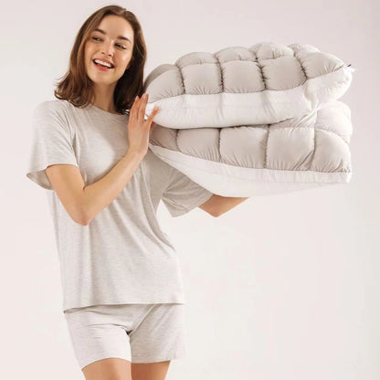 High-resilience fluffy French bread pillow