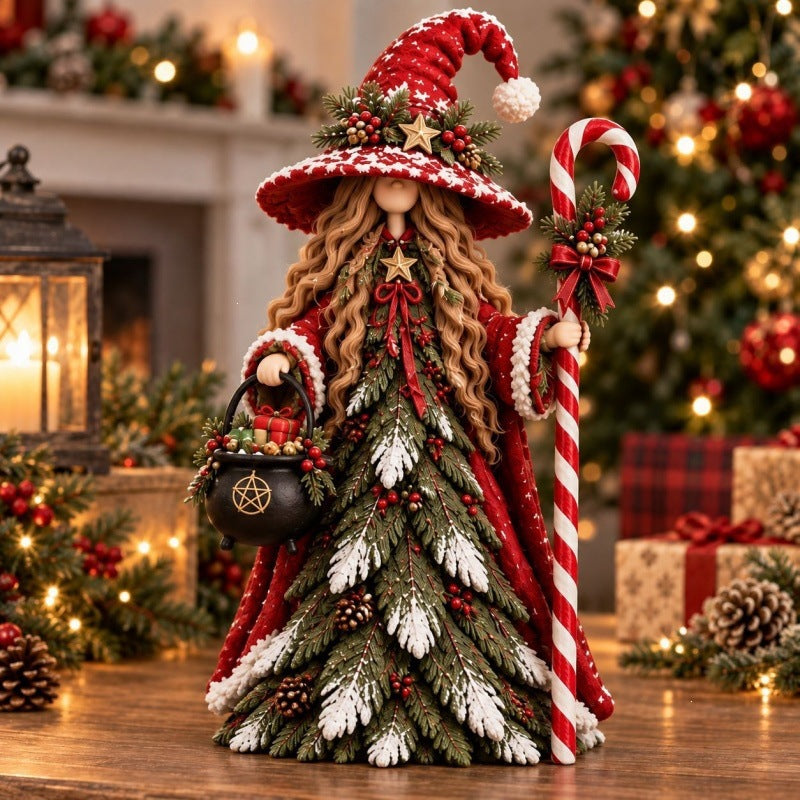 🧙Whimsical Christmas Witch Resin Figurine Collection🎅✨