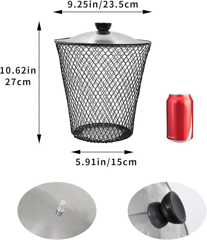 🔥Last Day Sale 50% OFF🔥 Inground Worm Composter With Lid - Durable Metal Outdoor Organic Waste Recycling Bin System For Raised Garden Beds