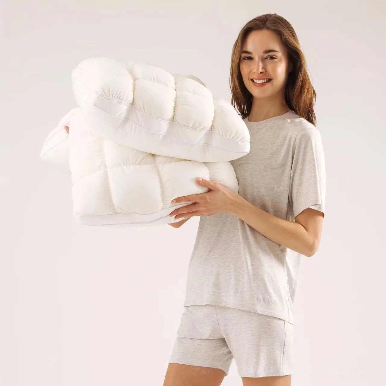 High-resilience fluffy French bread pillow