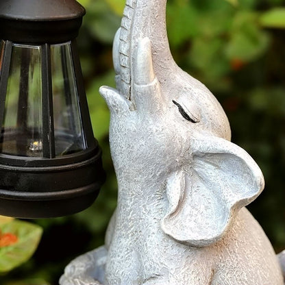 Solar Elephant Garden Light