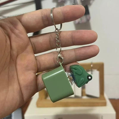 😆Seagull MINE! Button Keychain-Real Sound & LED Light