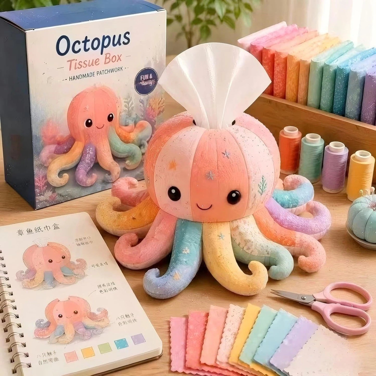 Crafty Critters DIY Tissue Box Kit – Fun Animal And Ocean Friends