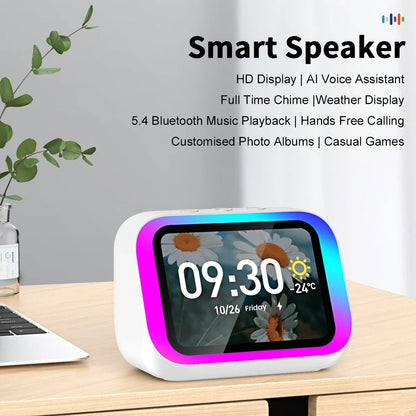 AI Screen Display Bluetooth Speaker