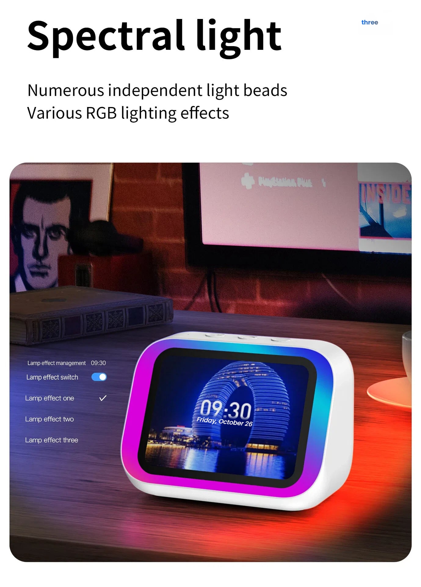 AI Screen Display Bluetooth Speaker
