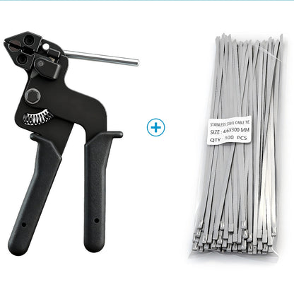 🔥Stainless Steel Cable Tie Gun with Metal Zip Ties