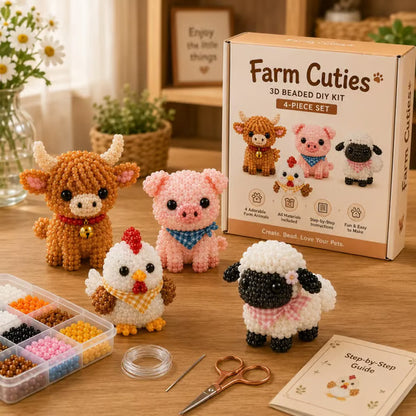 🐱✨ Create Your Own 3D Beaded Christmas Cats | Beginner-Friendly DIY Kit🎁Buy 2 | FREE Shipping