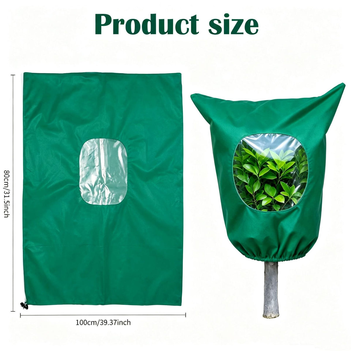🌿 WINTER GARDEN ESSENTIAL | Plant Frost Protection Cover – Breathable Reusable Cover for Shrubs, Pots & Young Trees