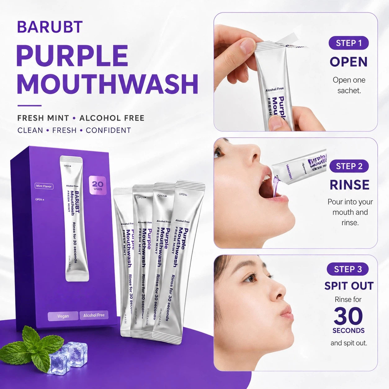 Disposable mouthwash