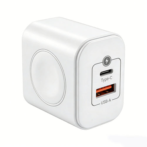 23W 3-in-1 Charger with Wireless Charging for Watches