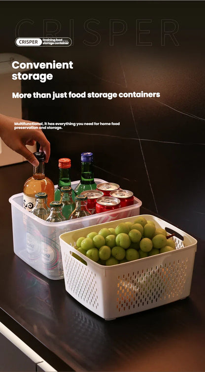✨ Keep Food Fresh Up to Longer! 🍓 KEMETHY 10 Pack Fruit Storage Containers with Colanders 🥬 BPA-Free Produce Saver Set 💧 Leakproof Fridge Organizer for Fruits, Vegetables, Berries, Salad, Meat & More 🏡