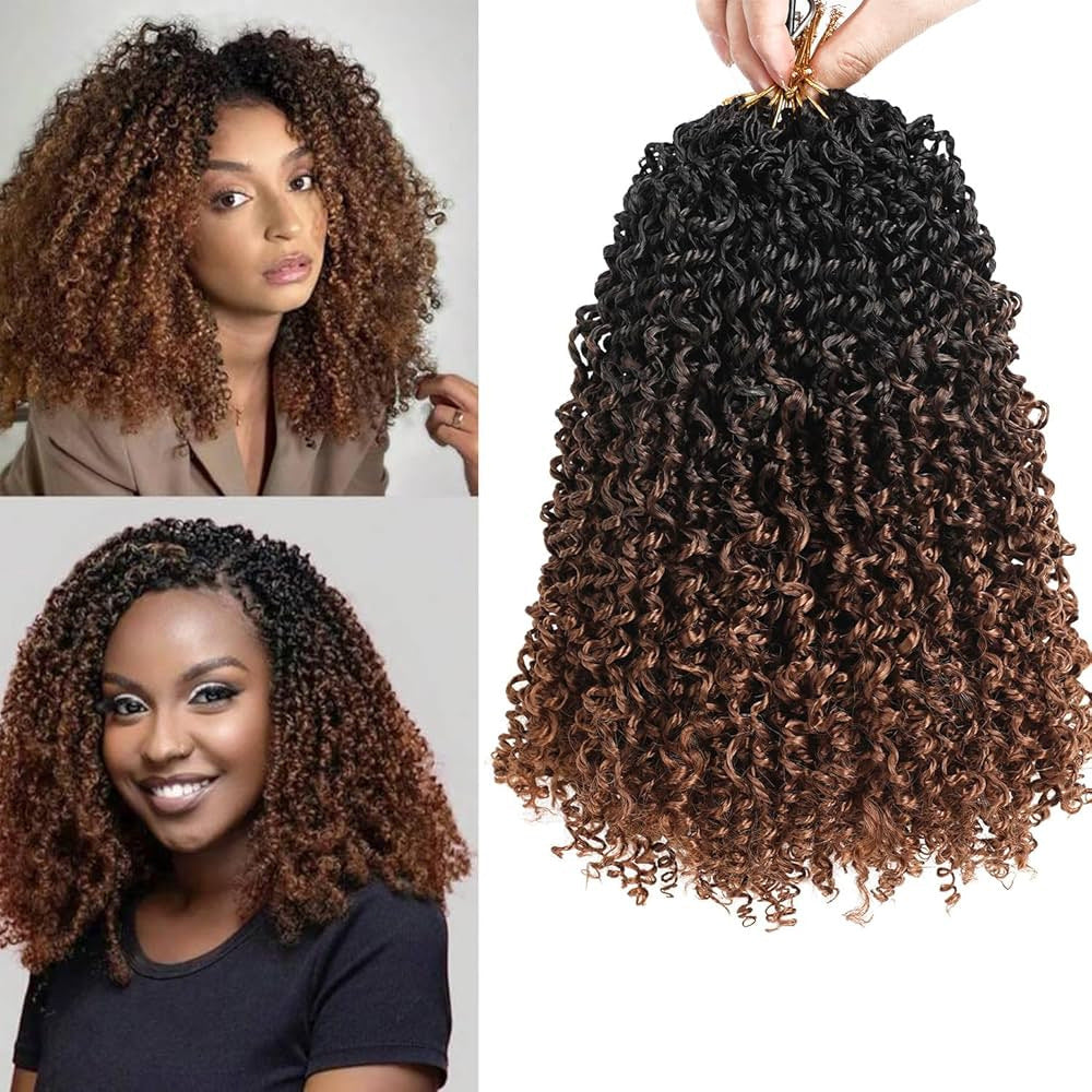 QVR Burmese Curly Crochet Hair Natural Black Machine Made Feather Crochet Human Hair Extension