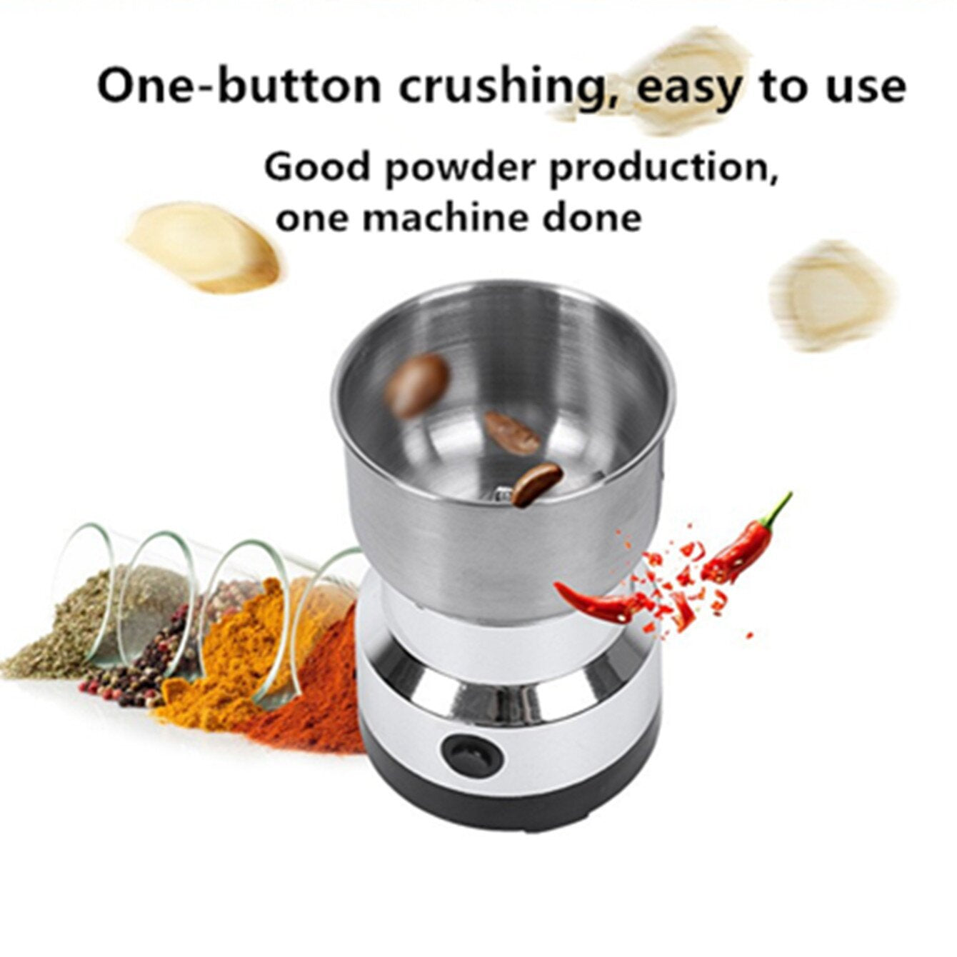 🏅High-Speed Stainless Steel Grain Grinder