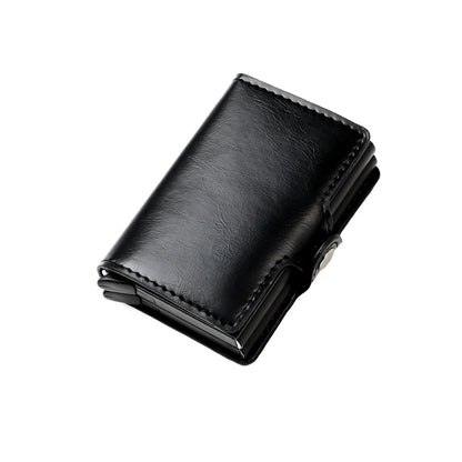 Pop-Up Aluminum Metal RFID Blocking Slim Card Holder Wallet