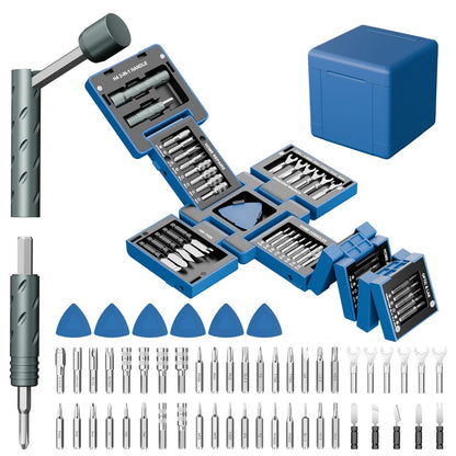 3.15" Compact Transformable Precision Tool Kit – 2-in-1 Torque Handle & Modular Electronics Repair Set