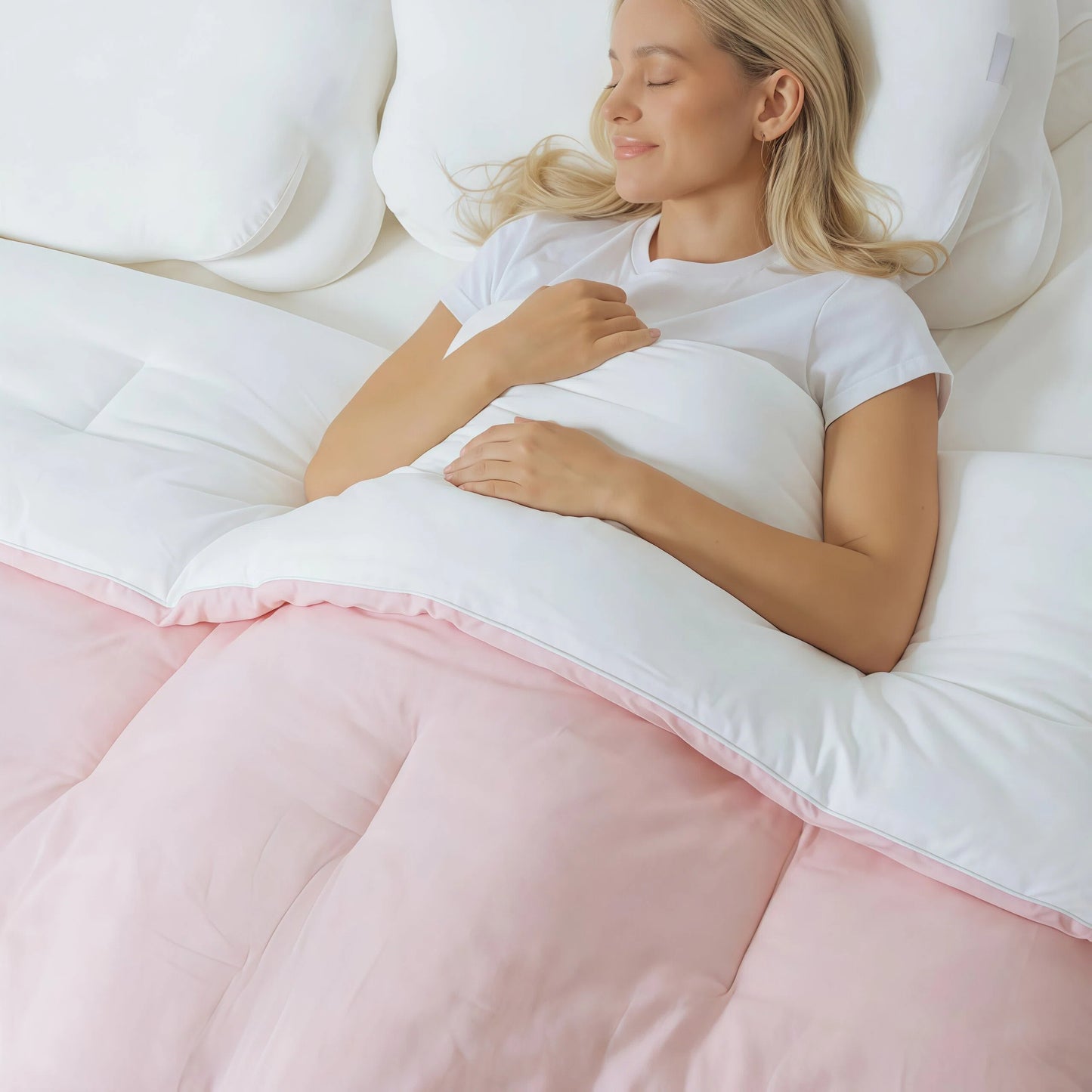 Mellow Sleep |Comforter - Double-Stuffed Ultra-Soft A-Class Fabric Heat-Adaptive Vegan Fill OEKO-TEX Certified Machine Washable