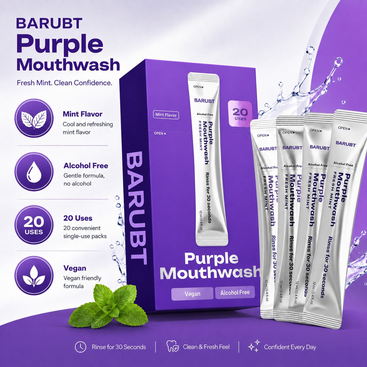 Disposable mouthwash