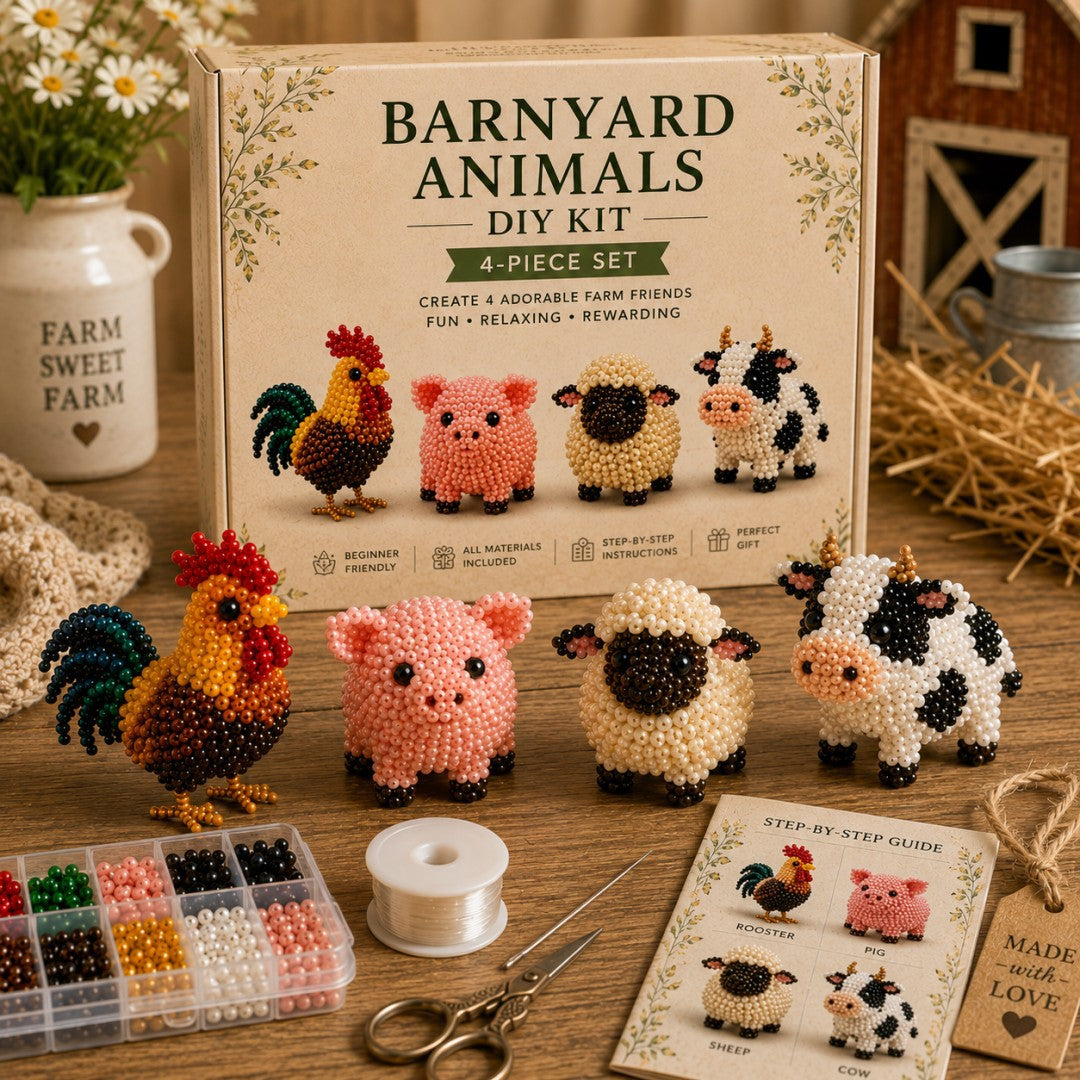 🐱✨ Create Your Own 3D Beaded Christmas Cats | Beginner-Friendly DIY Kit🎁Buy 2 | FREE Shipping