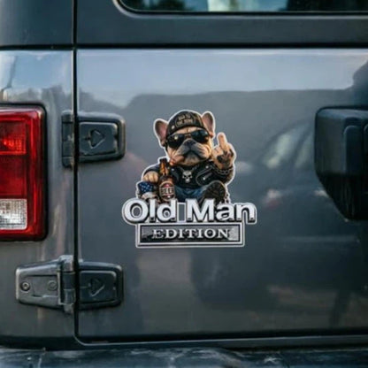 OLD F*CKERS CLUBMetal Car Emblem |Chrome Peel-and-StickBadge for Trucks, SUVs,Toolboxes & Garages