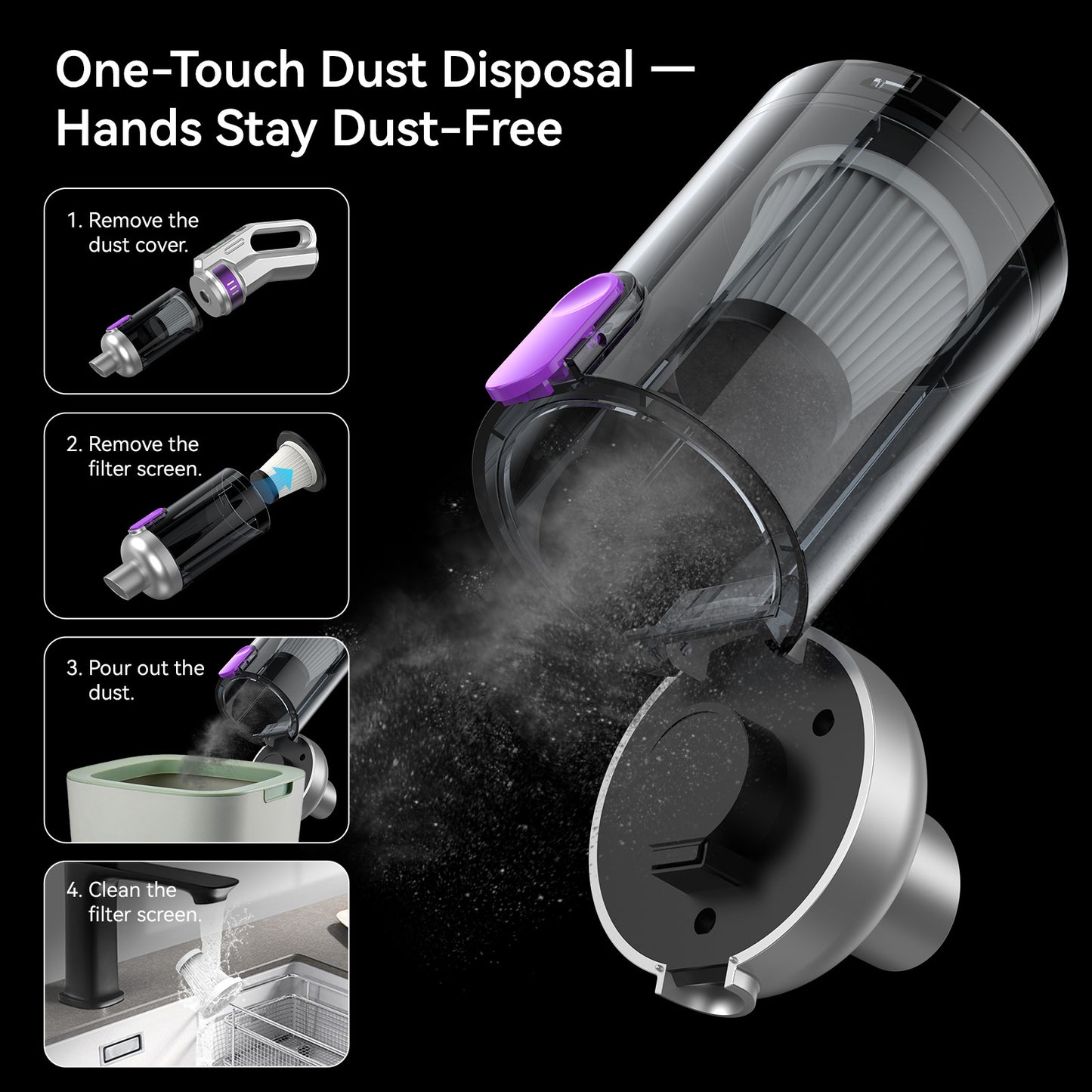 4-in-1 Cordless Smart Brushless Vacuum Cleaner