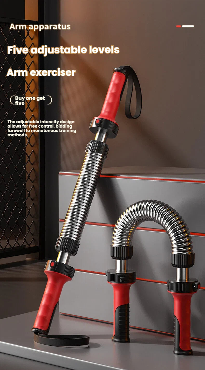 Get Gym-Strong at Home — Adjustable Arm Power Bar (20–70KG, 5 Levels)
