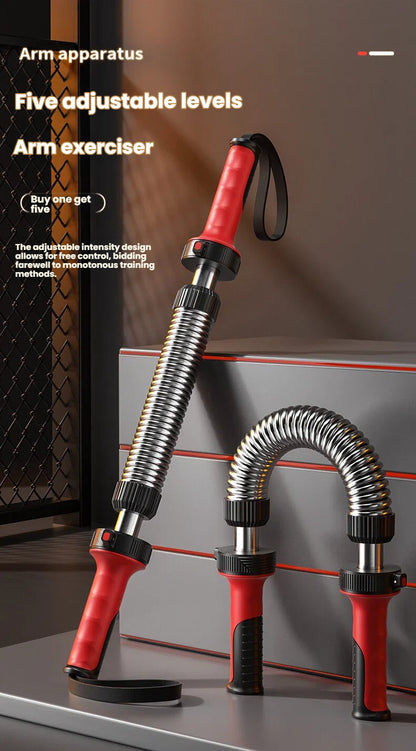 Get Gym-Strong at Home — Adjustable Arm Power Bar (20–70KG, 5 Levels)
