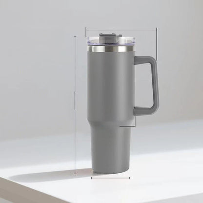 40oz Stainless Steel Ice Cup With Straw