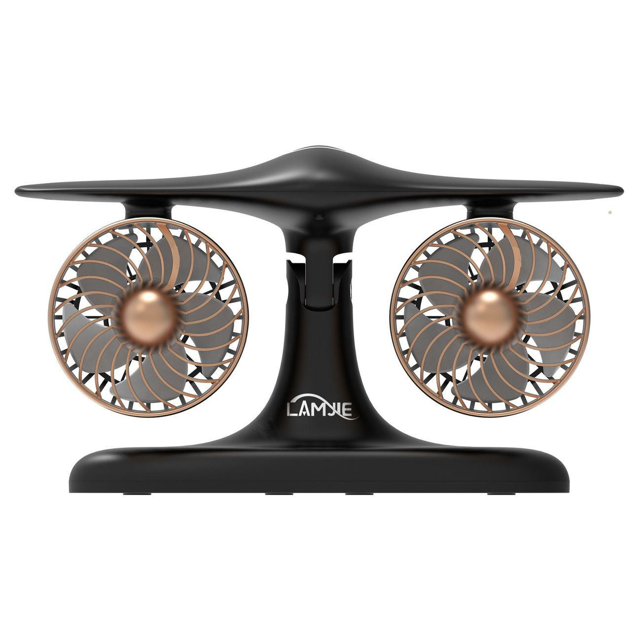 Desktop TwinFan - Compact Double Turbine Desk Fan with RGB Ambient Light for Office & Study
