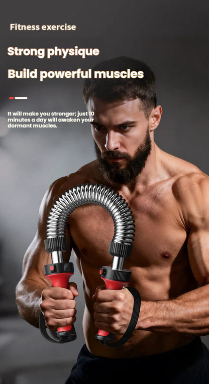 Get Gym-Strong at Home — Adjustable Arm Power Bar (20–70KG, 5 Levels)