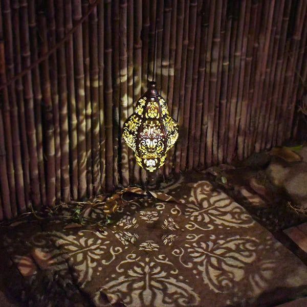 Luxury Baroque Moroccan Style Hollow Projection Lantern