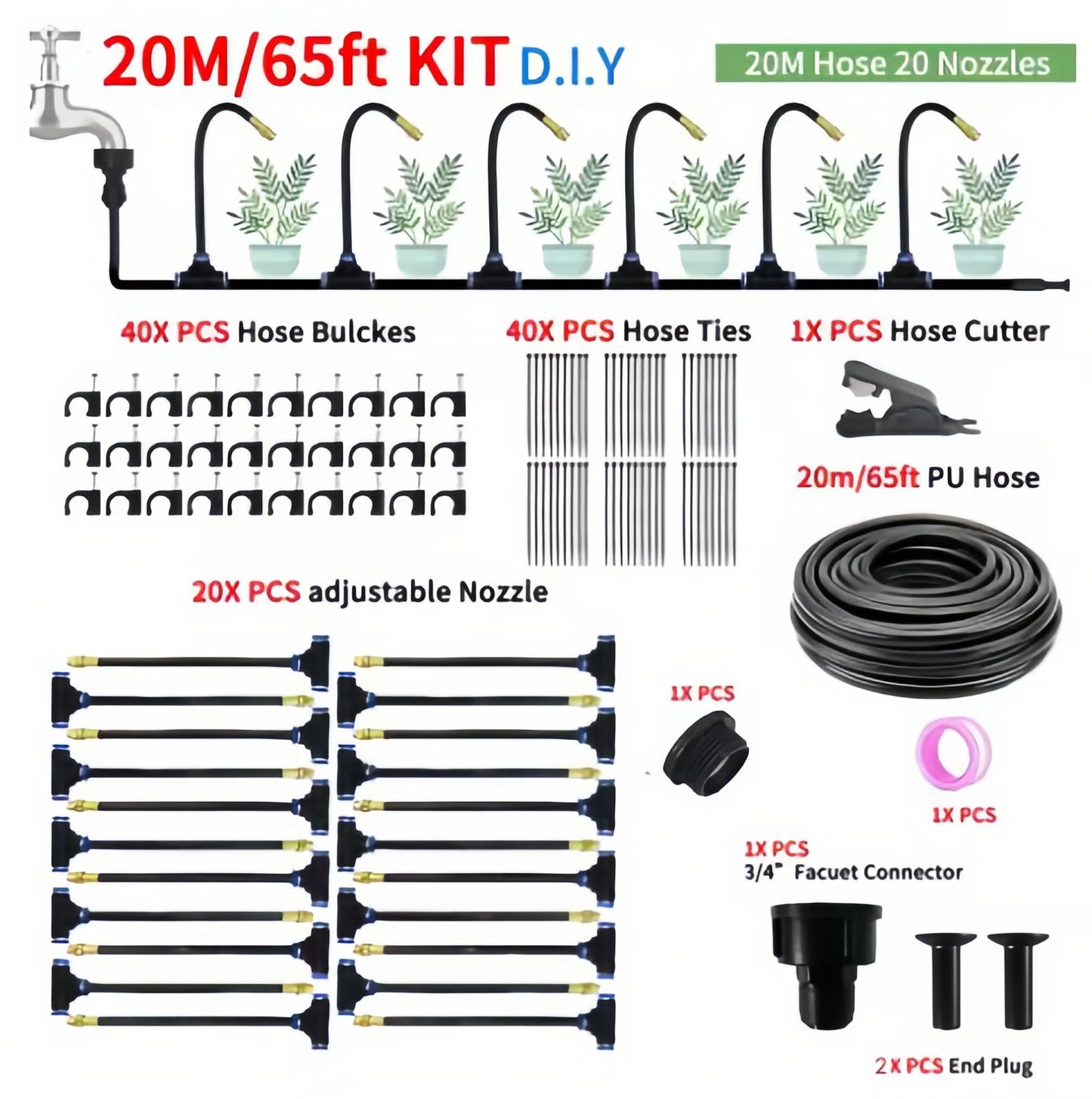 Adjustable Sprinkler Nozzle Set