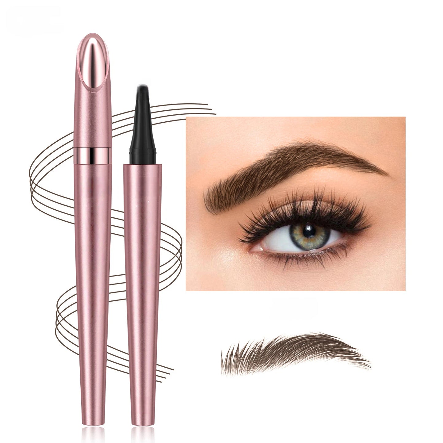 🖌️ Waterproof Micro-Fork Brow Pencil – Natural Hair-Like Brows
