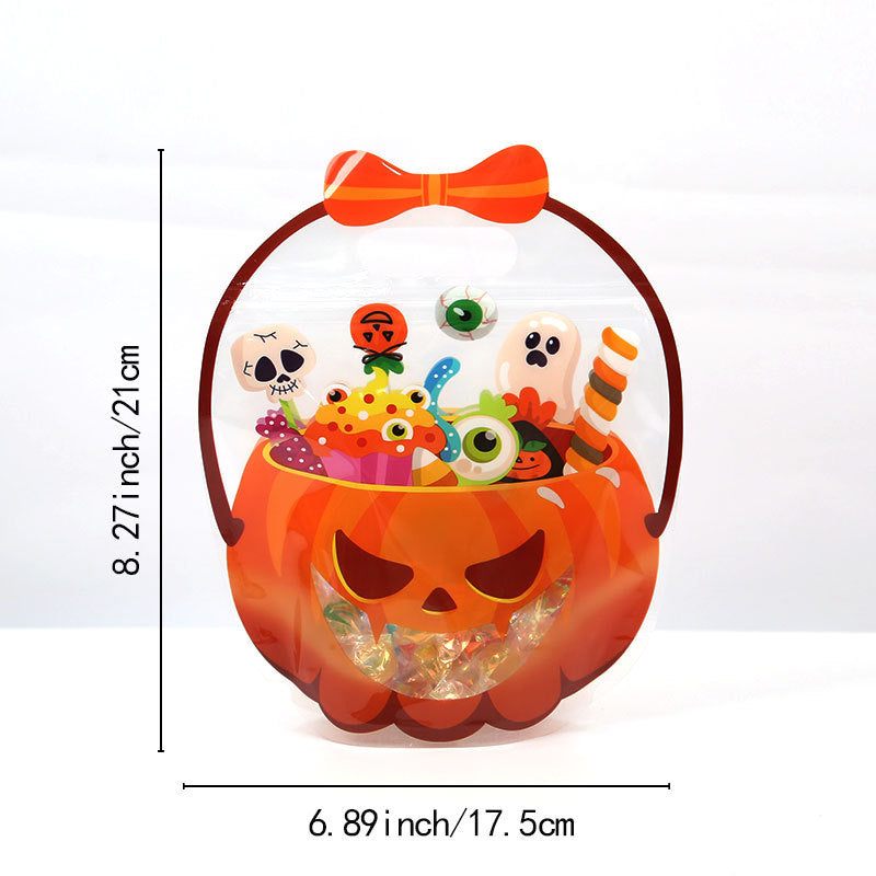 🎃Halloween Goodie Bags Plastic Candy Gift Bags with Handle