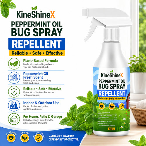 KineShineX Peppermint Essential Oil Insect Repellent Spray