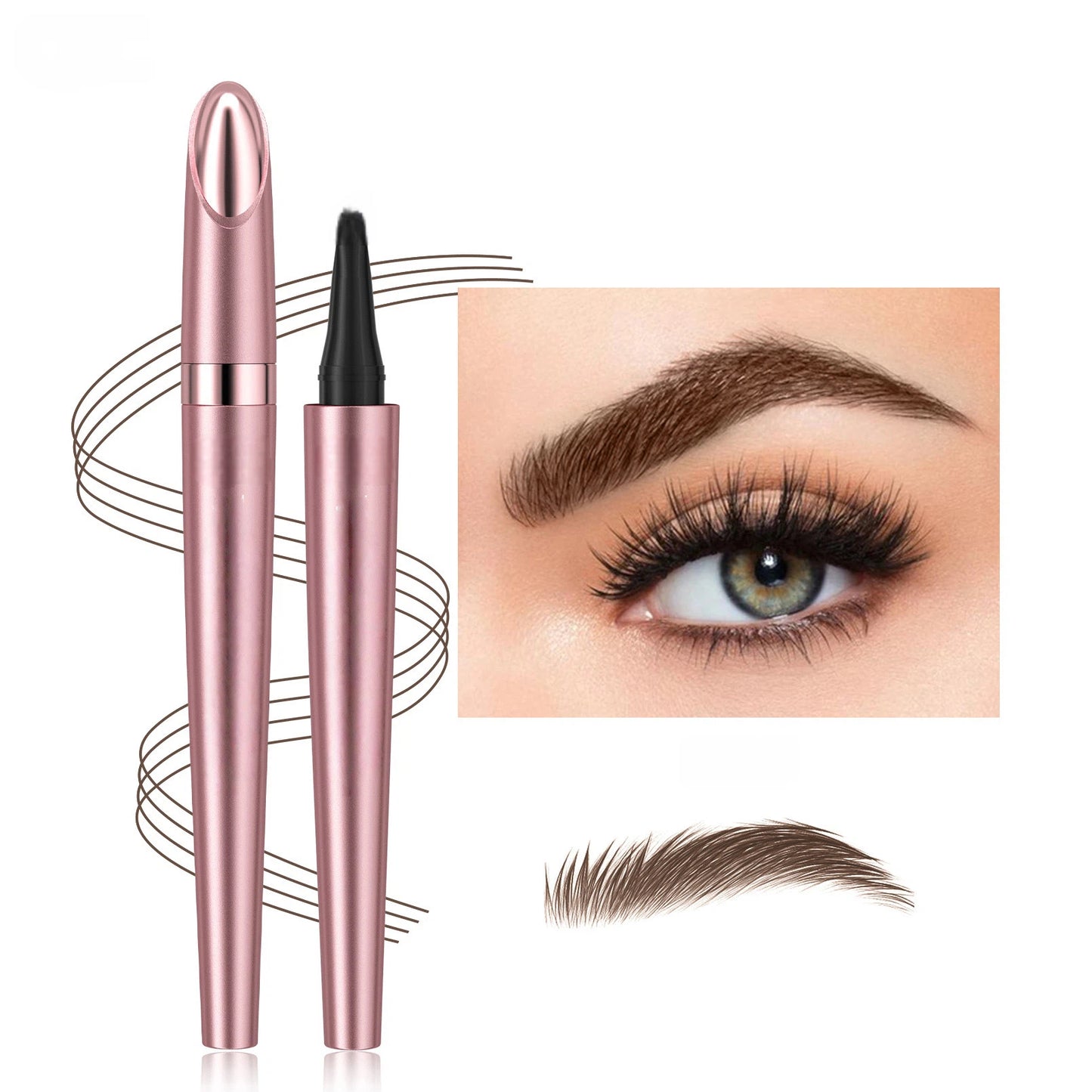 🖌️ Waterproof Micro-Fork Brow Pencil – Natural Hair-Like Brows