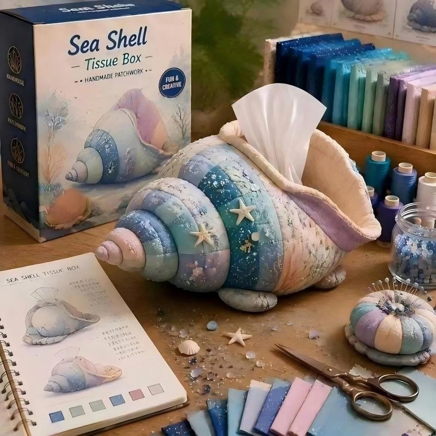 Crafty Critters DIY Tissue Box Kit – Fun Animal And Ocean Friends