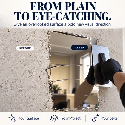 ✨ Mirror-Effect Decorative Coating – Turn Ordinary Surfaces into Eye-Catching Silver-Tone Statements