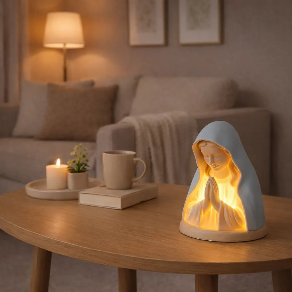 ✝️ Handmade Resin Virgin Mary Night Light – 41% OFF | A Gentle Glow of Peace & Protection 🧡🌙