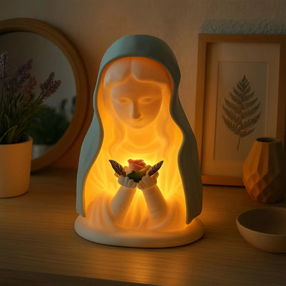 ✝️ Handmade Resin Virgin Mary Night Light – 41% OFF | A Gentle Glow of Peace & Protection 🧡🌙