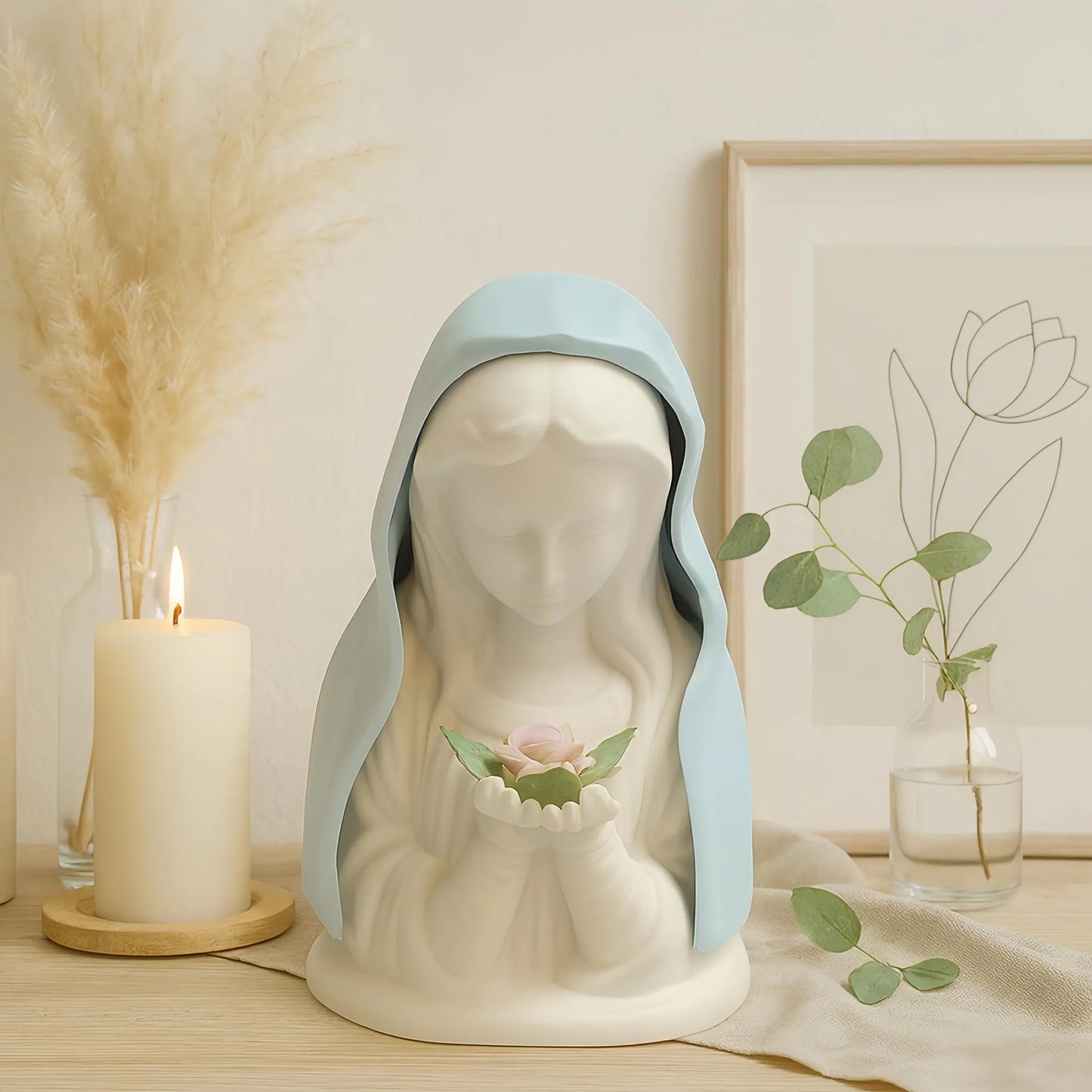 ✝️ Handmade Resin Virgin Mary Night Light – 41% OFF | A Gentle Glow of Peace & Protection 🧡🌙