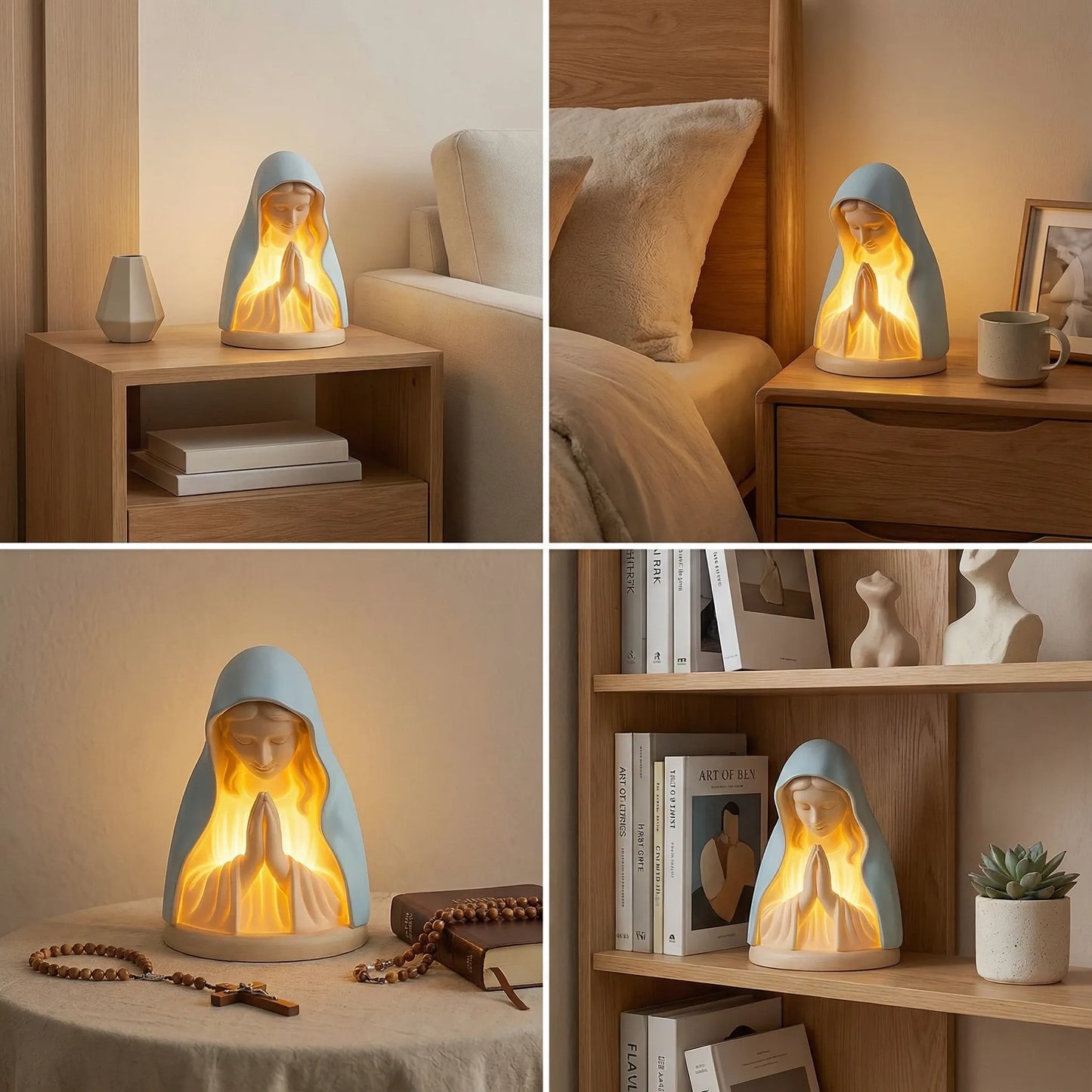 ✝️ Handmade Resin Virgin Mary Night Light – 41% OFF | A Gentle Glow of Peace & Protection 🧡🌙