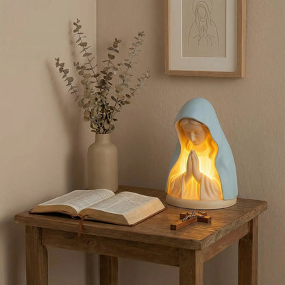 ✝️ Handmade Resin Virgin Mary Night Light – 41% OFF | A Gentle Glow of Peace & Protection 🧡🌙