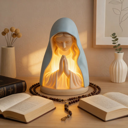 ✝️ Handmade Resin Virgin Mary Night Light – 41% OFF | A Gentle Glow of Peace & Protection 🧡🌙