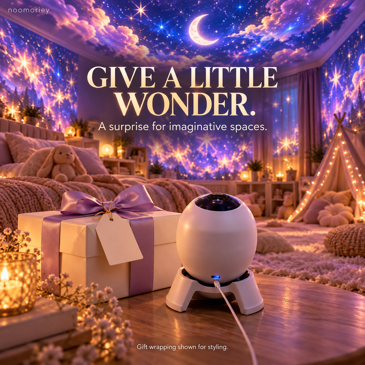 ✨ Egg-Shaped Ambient Projector – A Little Light, A World of Wonder