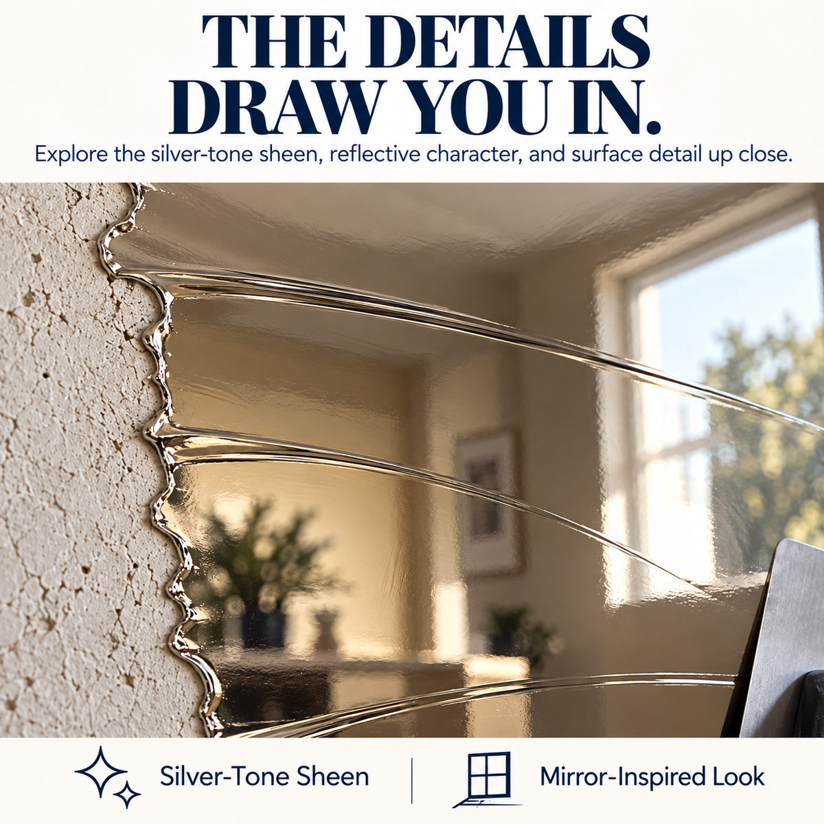 ✨ Mirror-Effect Decorative Coating – Turn Ordinary Surfaces into Eye-Catching Silver-Tone Statements