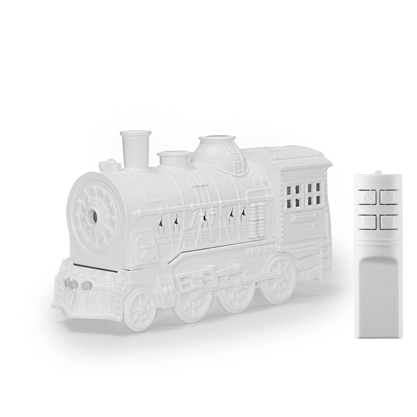 🔥🚂Vintage Steam Train Humidifier – 300ML Aromatherapy Diffuser with LED Light