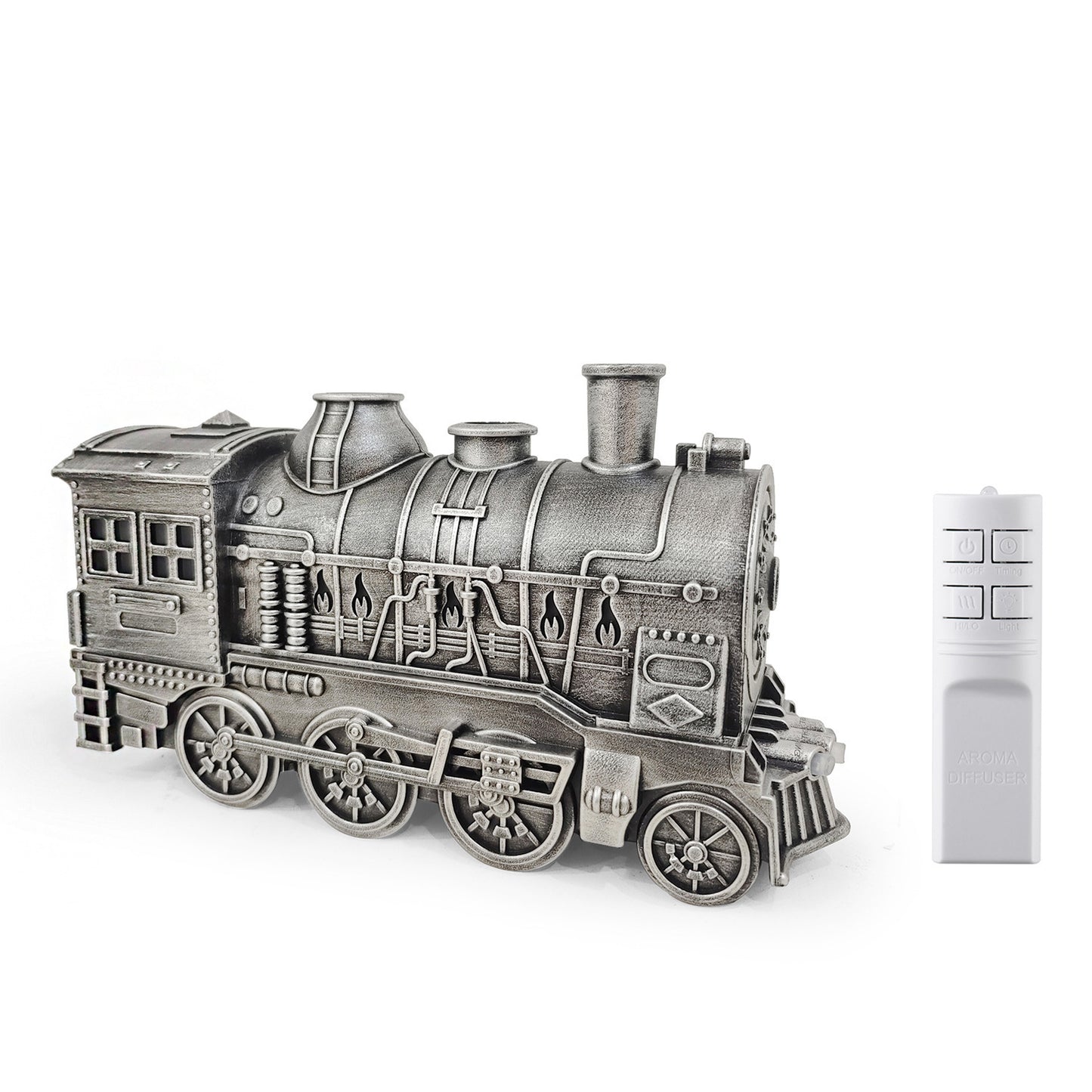 🔥🚂Vintage Steam Train Humidifier – 300ML Aromatherapy Diffuser with LED Light