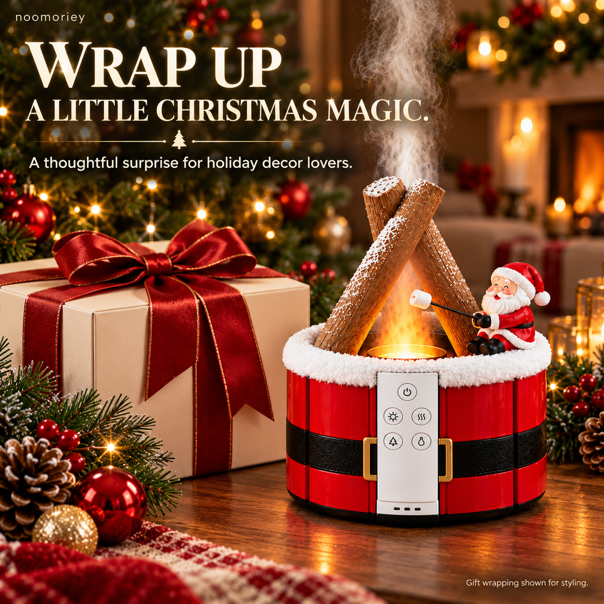 🎄 Christmas Campfire Diffuser – A Little Glow, A Lot of Holiday Magic ✨