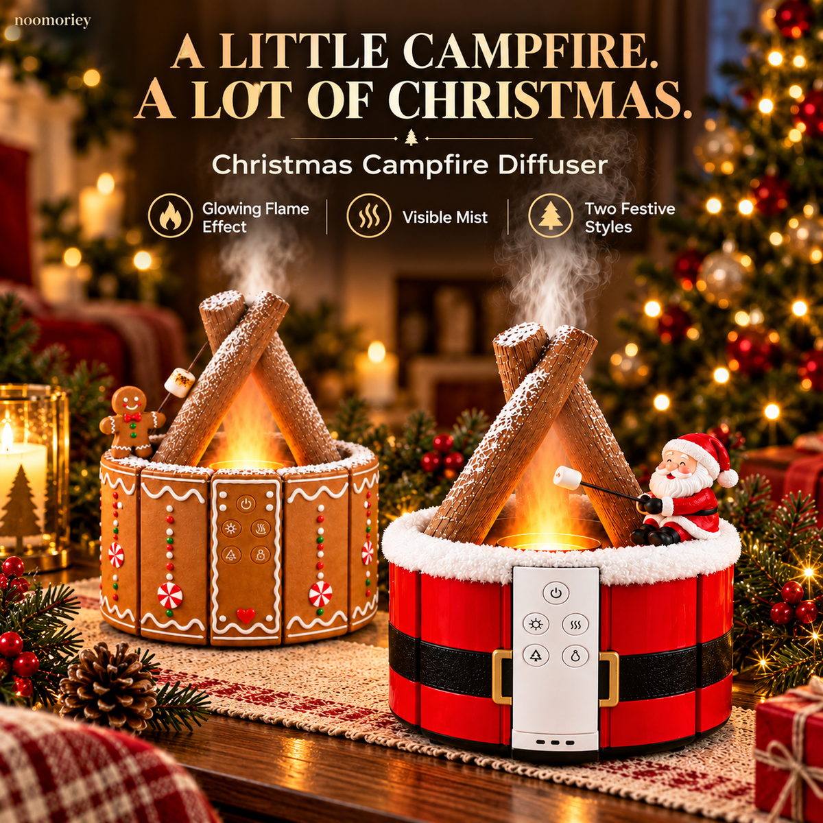 🎄 Christmas Campfire Diffuser – A Little Glow, A Lot of Holiday Magic ✨